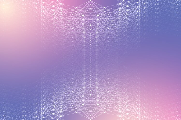 Data Mesh Vector Image Big data visualization tunnel stream Royalty Free Vector