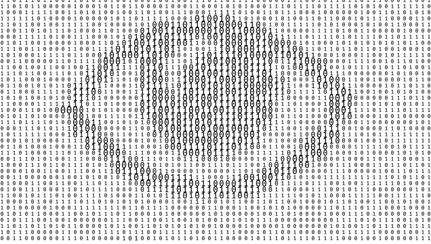 Gradient binary code digits background vektorbild