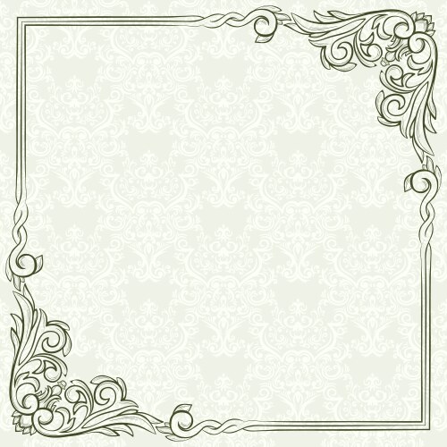 Elegant vintage frame Royalty Free Vector Image