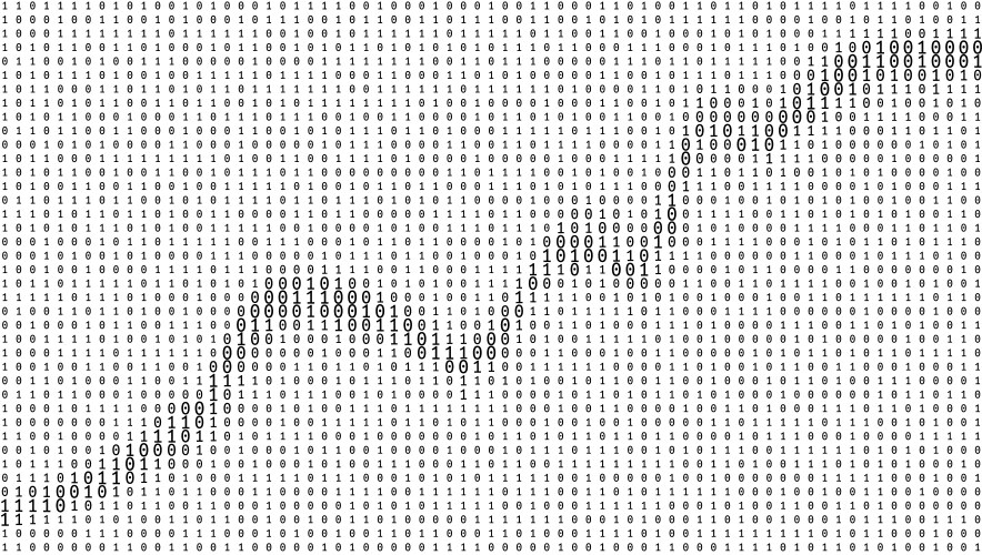 Gradient binary code digits background vector image