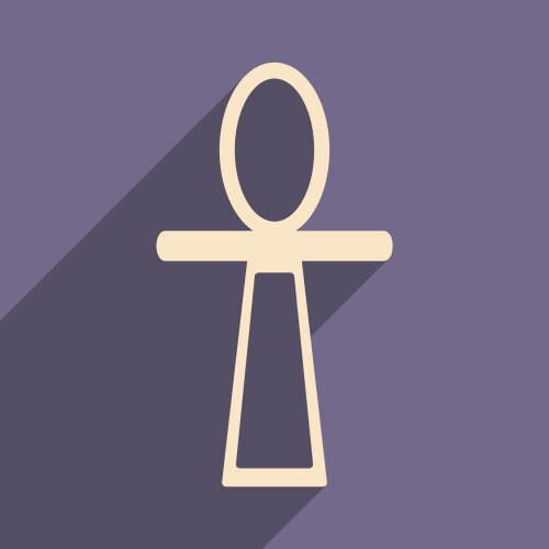 Flat with shadow icon and mobile application vector image