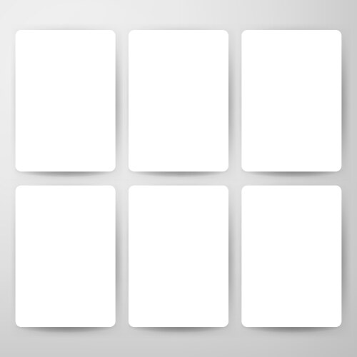 White Paper Square Mockup – Royalty-Free Vector | VectorStock