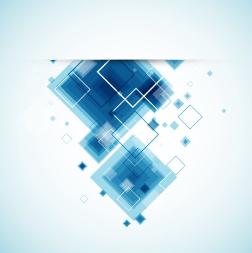 Abstract blue technology geometric corporate Vector Image