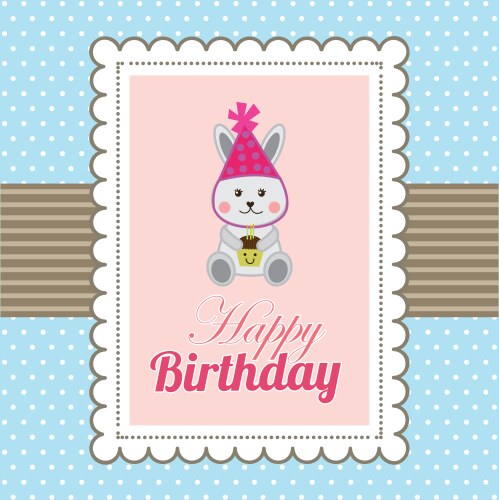Cute Birthday Celebration Vector Image