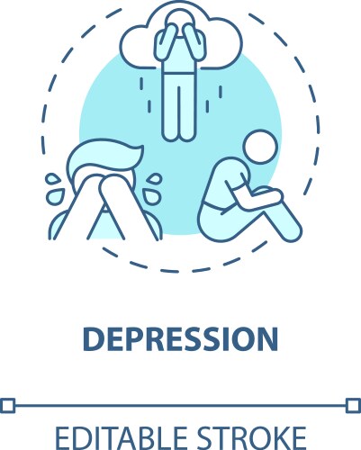 Signs of depression Vector Images & Graphics for Commercial Use ...