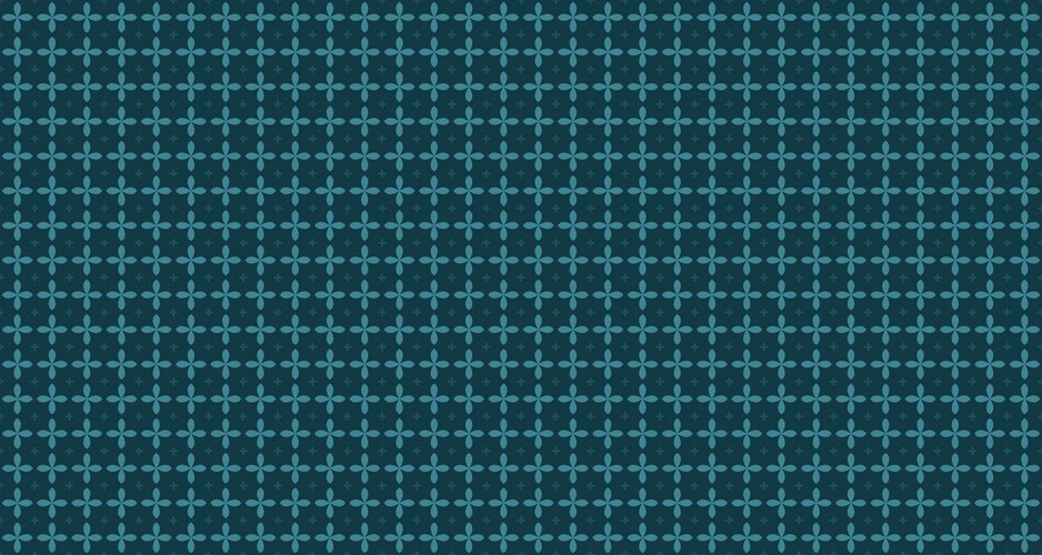 Teal Geometric Floral Pattern – Royalty-Free Vector | VectorStock