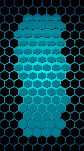 Hexagon texture hexagonal grid repeat pattern vector image