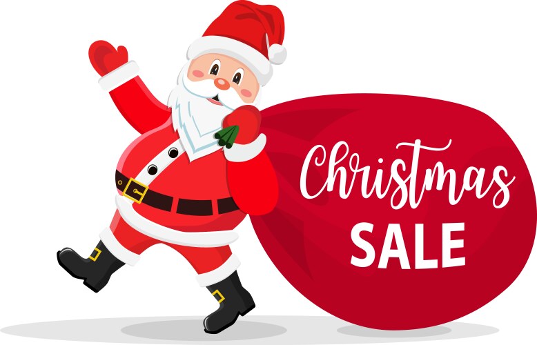 Santa Claus with Presents Vector Image