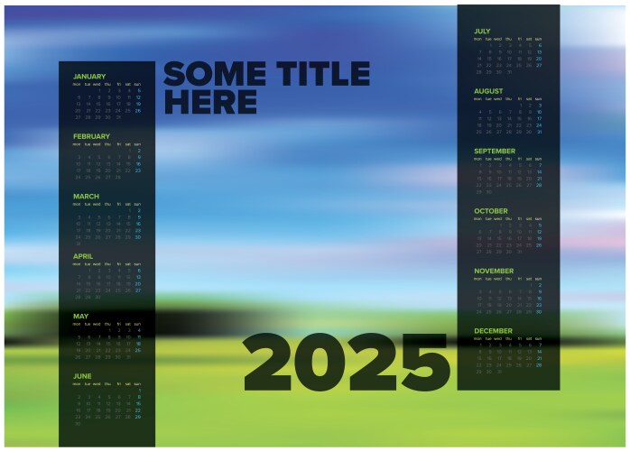 2025 Calendar Vector Images (over 14,000)
