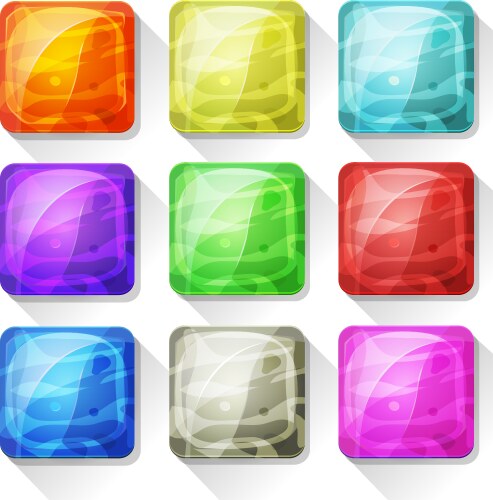Transport app icons set Royalty Free Vector Image