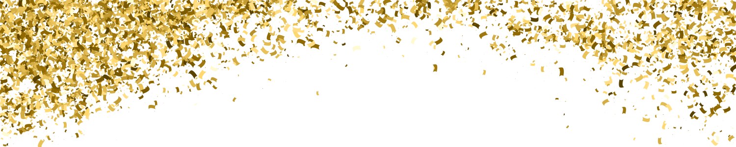 Gold glitter texture horizontal long banner Vector Image