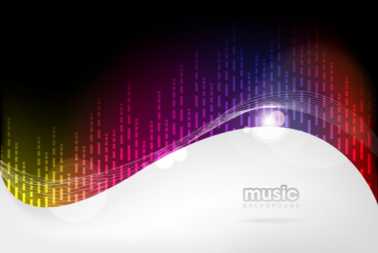 music background vector image