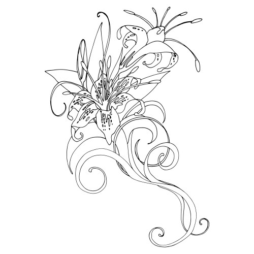 Drawing flowers Royalty Free Vector Image - VectorStock