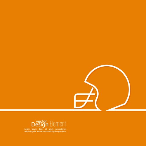 Helmet american football Vector Image