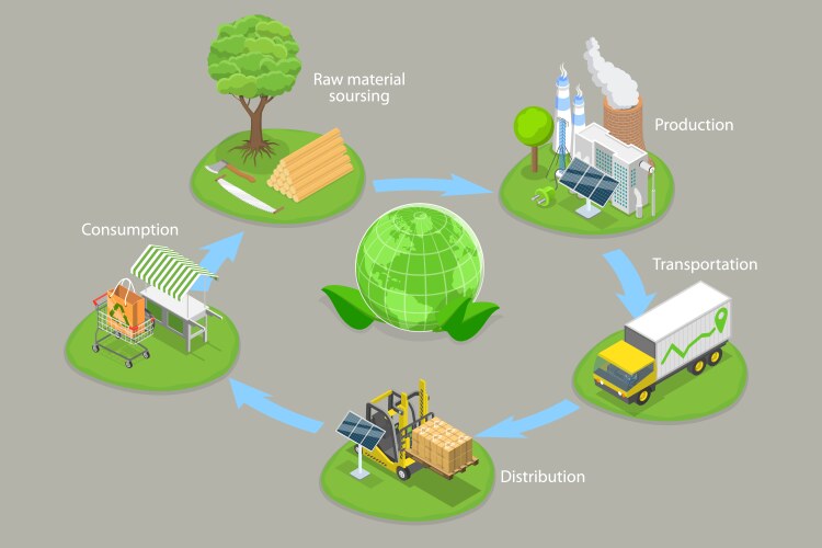 3d isometric flat conceptual Royalty Free Vector Image