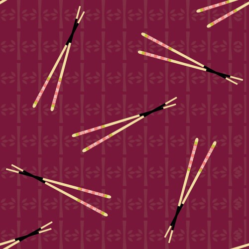 Cute japanese food elements inspired seamless Vector Image