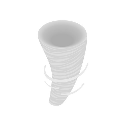 Tornado hurricane 3d icon set Royalty Free Vector Image