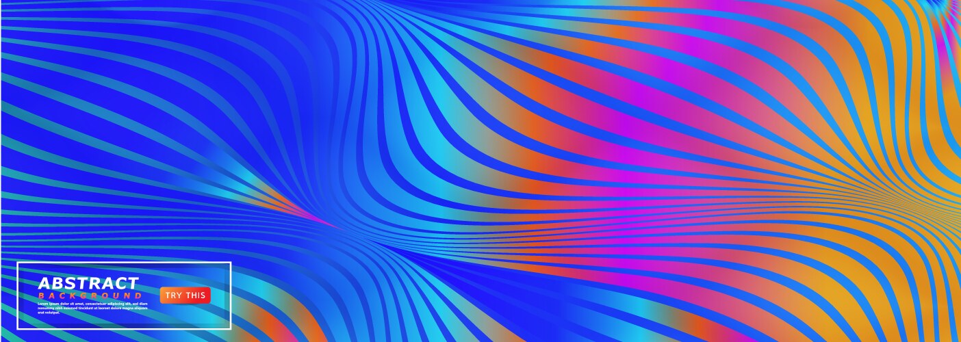 Dynamic colorful background design abstract blue vector image