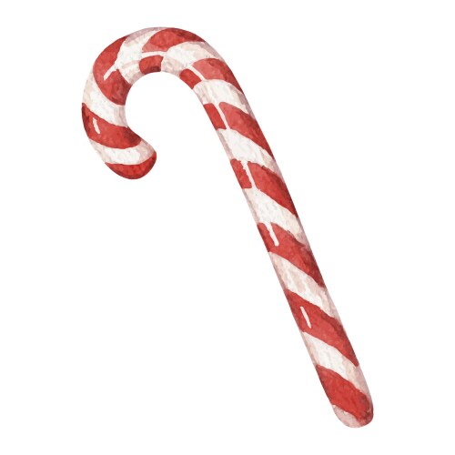 Candy cane christmas sweets with red and white Vector Image