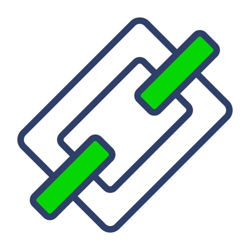 Link icon user interface as a simple sign vector image