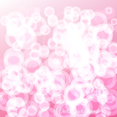 Abstract pink blurred light background with bokeh Vector Image