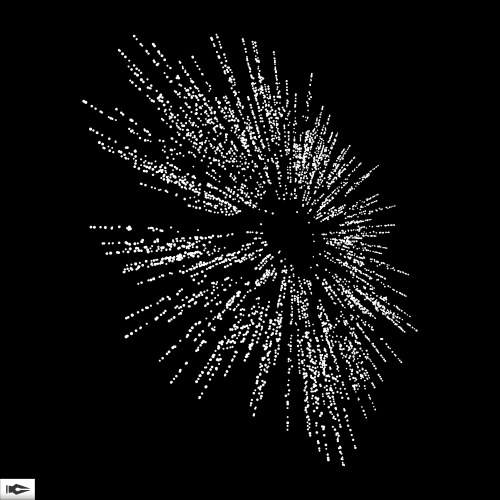 Dynamic Particle Burst Array vector image