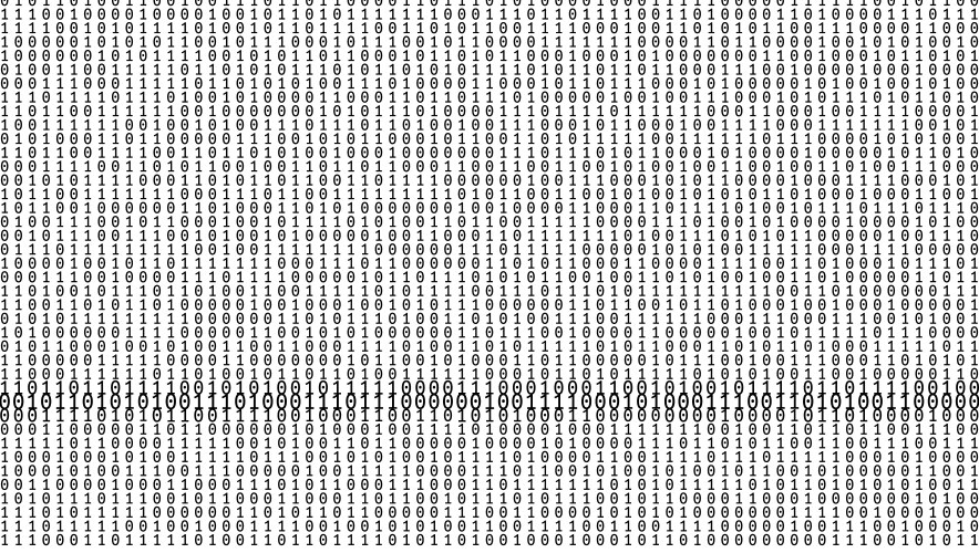 Gradient binary code digits background vector image