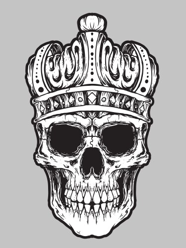 skull king vector image