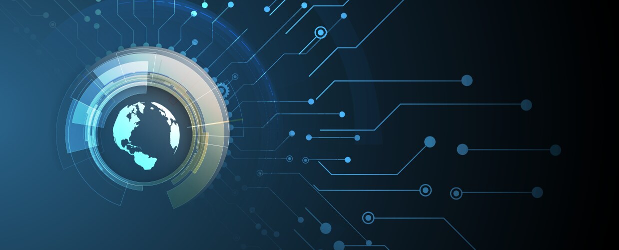 Ai Artificial Intelligence Banner Design Vector Image