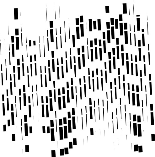 Random segmented lines pattern dynamic dashed vector image