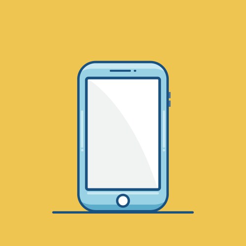 Phone icon in trendy flat style isolated on grey Vector Image