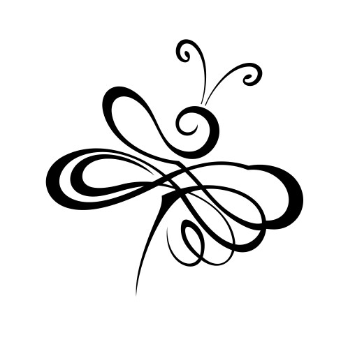 Elegant Dragonfly Sketch Vector Image