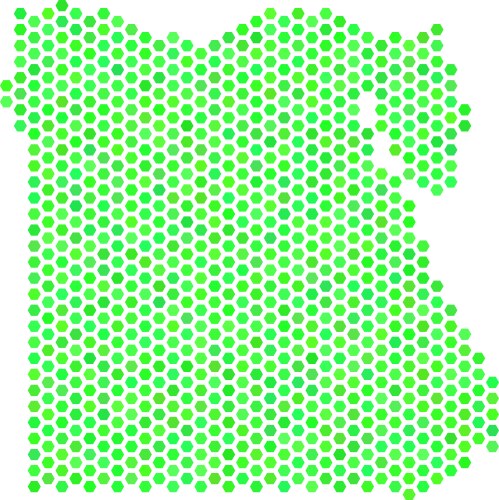 Dot egypt map Royalty Free Vector Image - VectorStock