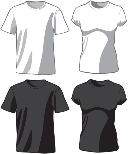 Casual T-Shirt Collection Vector Image