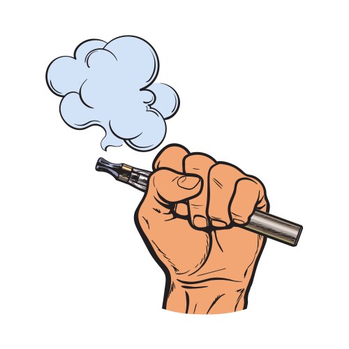 E cigarette hand smoking vape Vector Images & Graphics for Commercial Use |  VectorStock