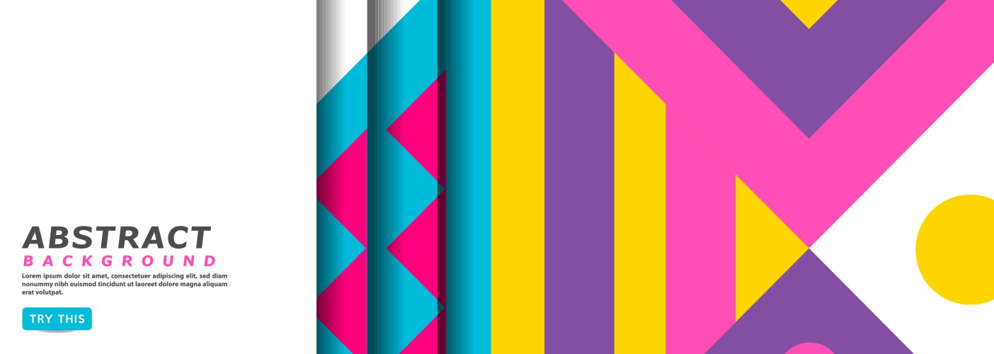 Abstract colorful geometric background design vector image