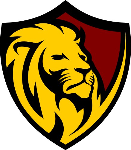 Lion Head Logo Template Vector Image