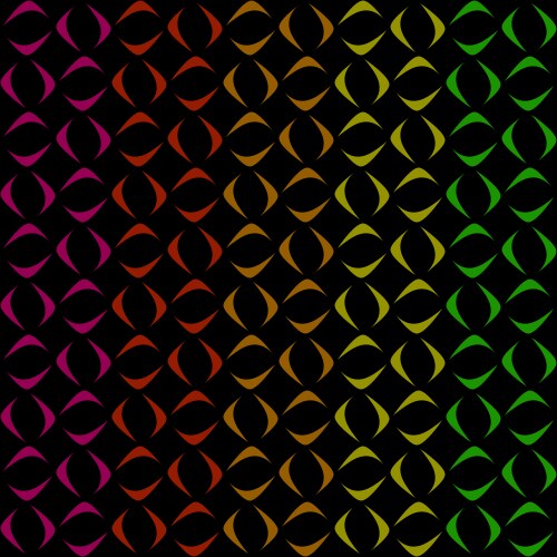 Pattern from schematic multicolored objects vektorbild