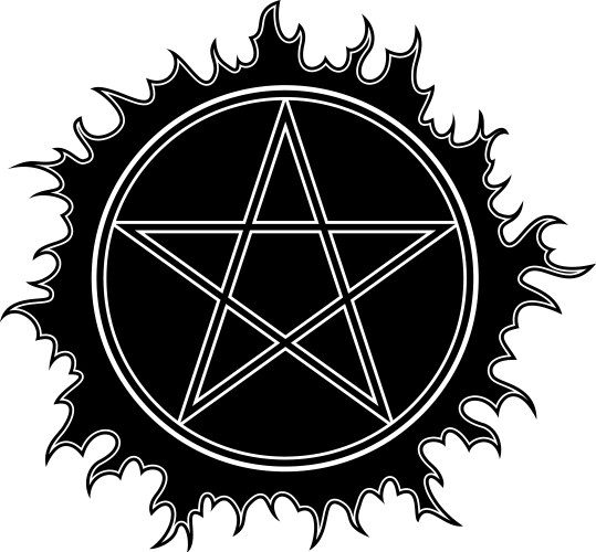 Symbolic Pentagram Icon Vector Image