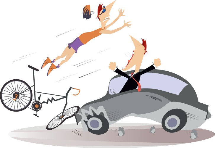 Bike Crash Cartoon Vector Images (over 220)