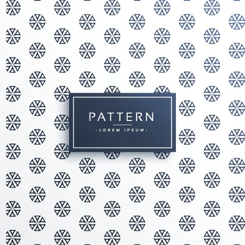 Abstract pattern made with circular triangle shape vector image