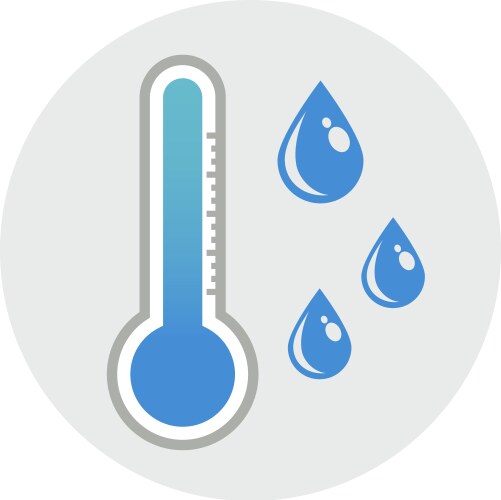 Thermometer snow cold temperature icon Royalty Free Vector
