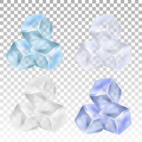Ice cubes Royalty Free Vector Image - VectorStock