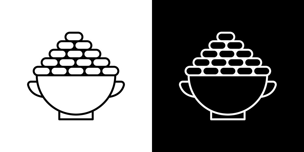 Sahur time icon set ramadan breakfast symbol Vector Image