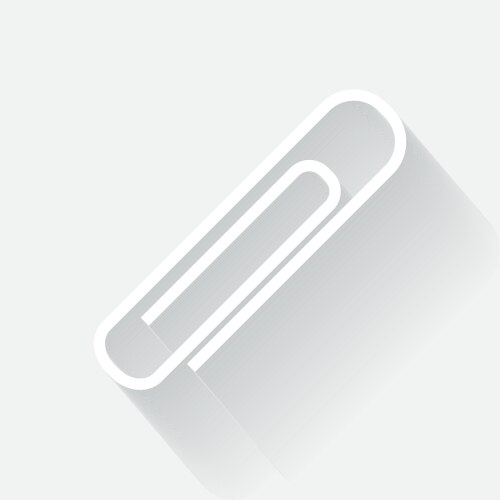 Paper clip icon line paperclip symbol Royalty Free Vector