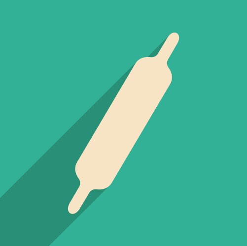 Flat with shadow icon and mobile application vector image