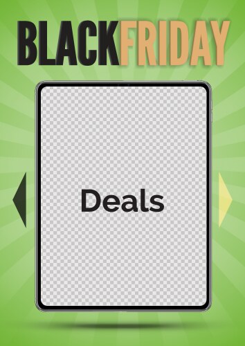 black friday sale banner for social media stories vector image