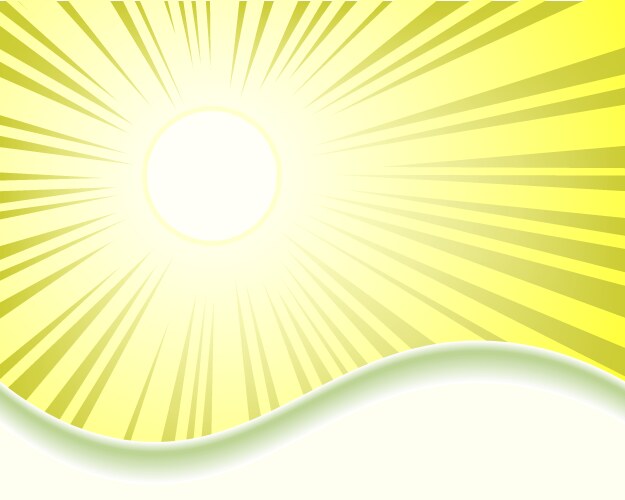 Summer sun rays Royalty Free Vector Image - VectorStock