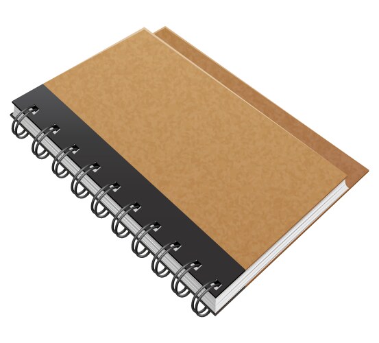 Notebook for daily notes and reminders notepad vector image