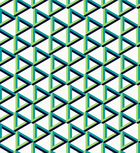Isometric unreal triangle pattern background vector image